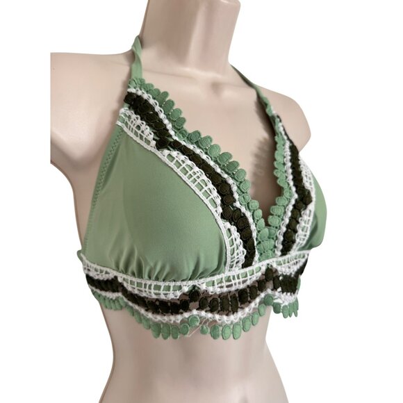 Becca Tie Back D Cup NWT Swimsuit Top Removable Pads Adjustable $78 - Picture 4 of 13